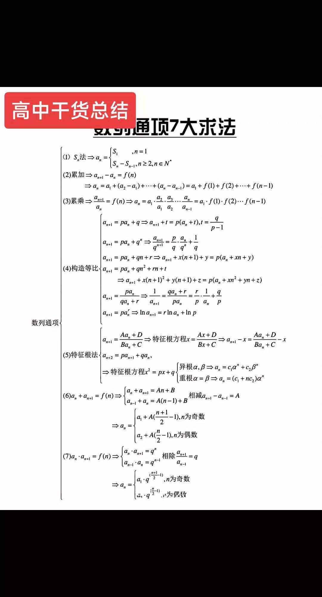 利用不动点求数列通项公式