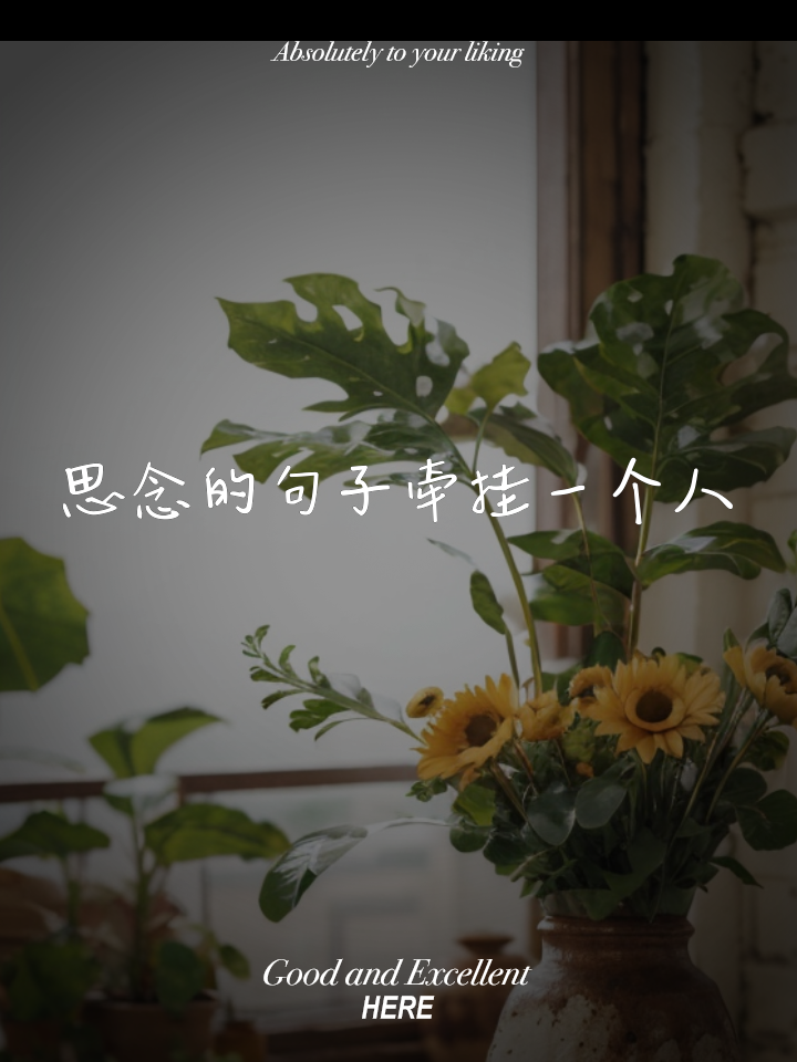 想念一个人时的经典说说句子