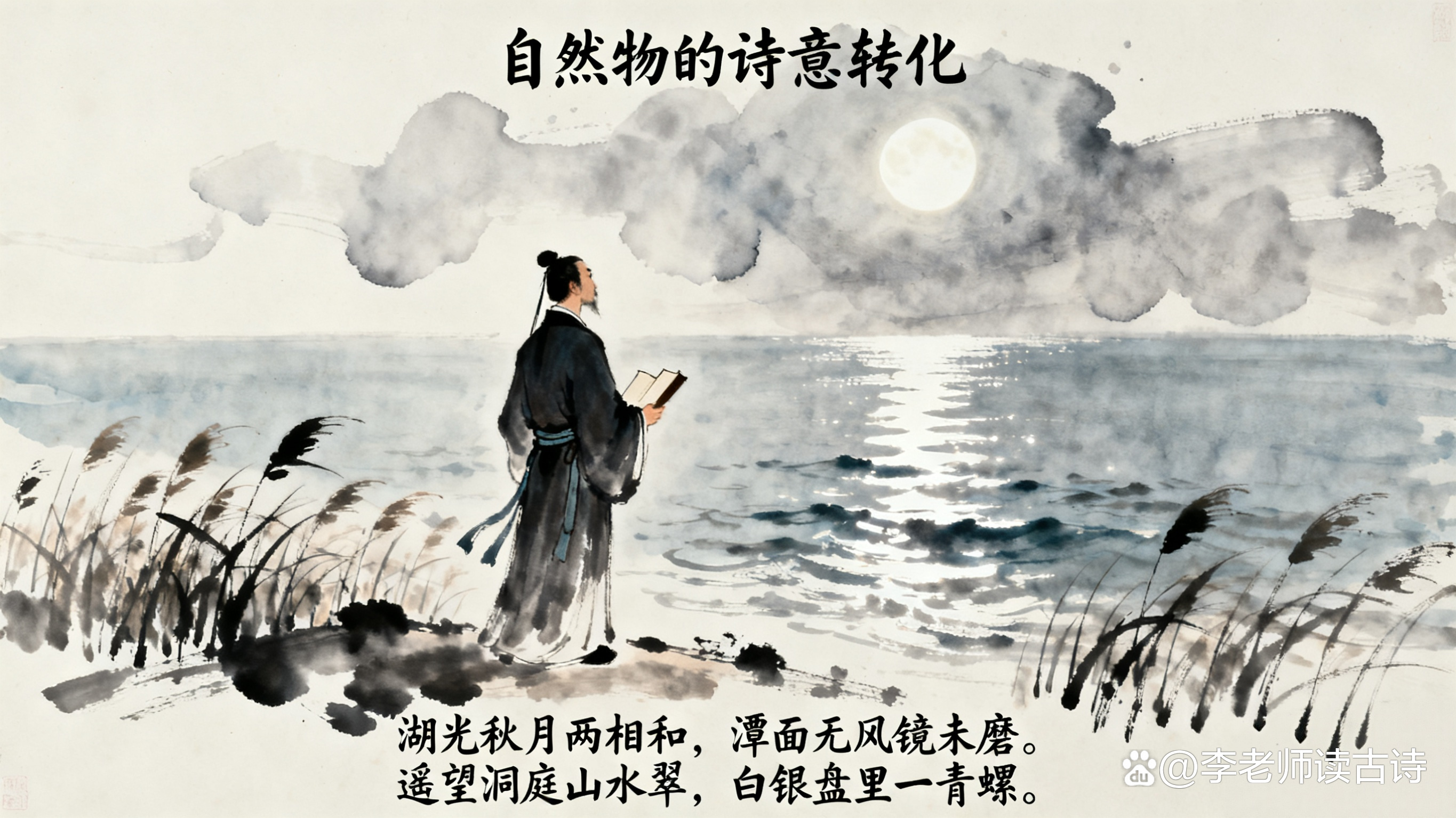 遥望洞庭山水色白银盘里一青螺的含义