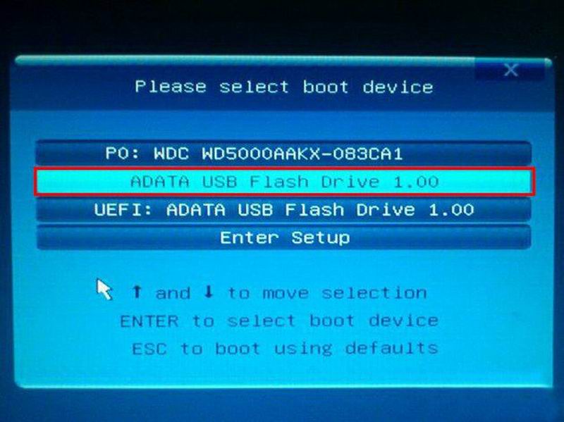 原版系统uefi启动盘