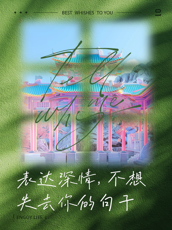 表达不想失去你的句子