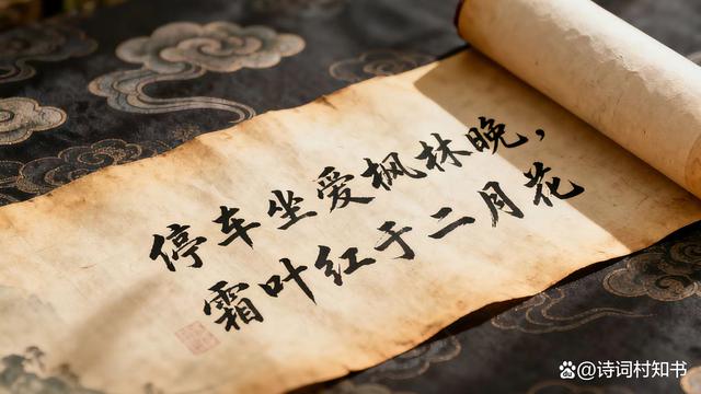 霜叶红于二月花的全诗诗名是什么?作者是谁?