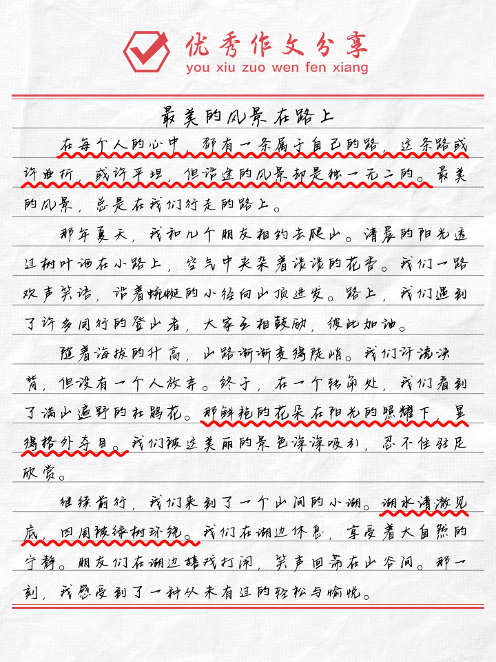 路上的风景作文600字范文