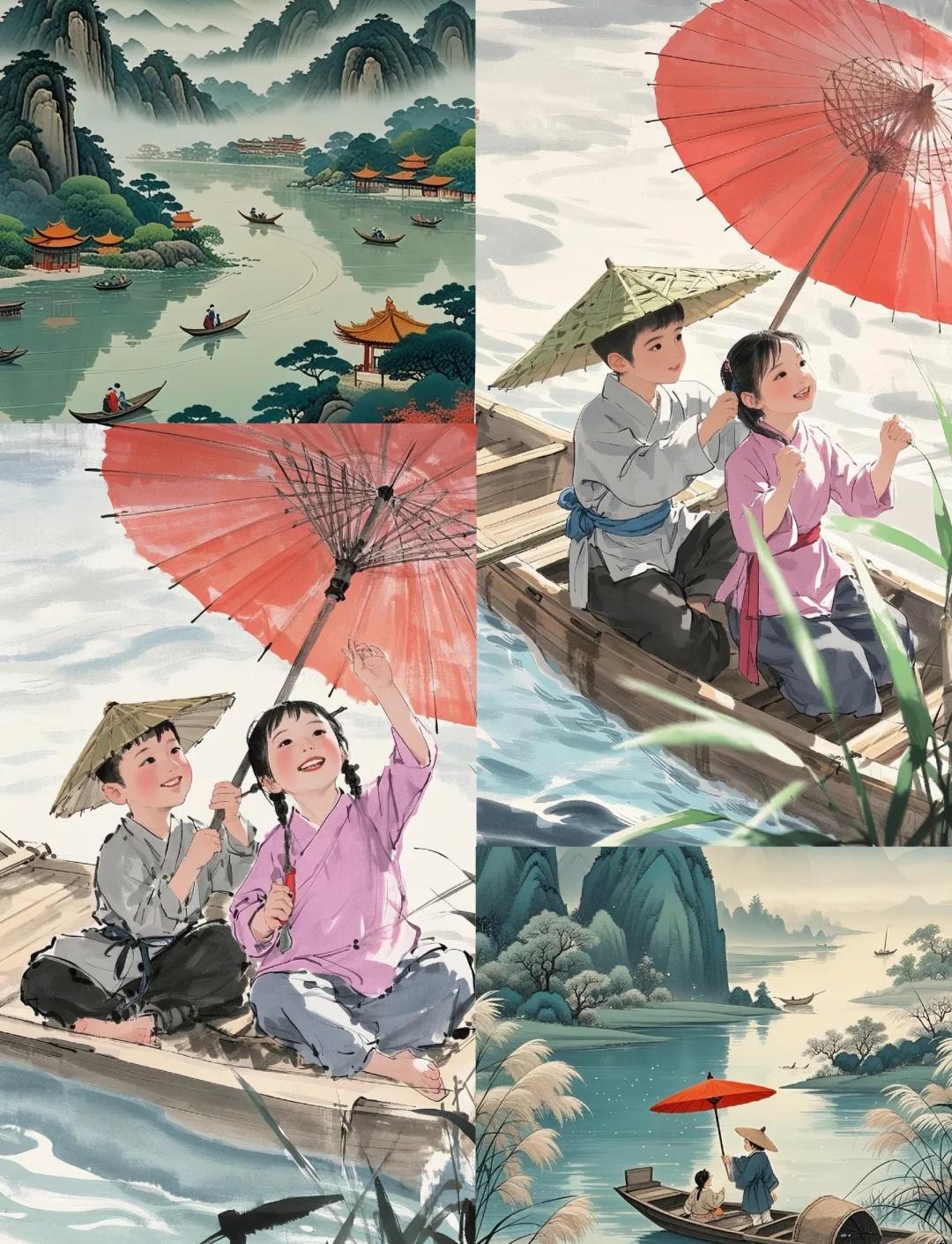 收篙停棹坐船中是什么意思