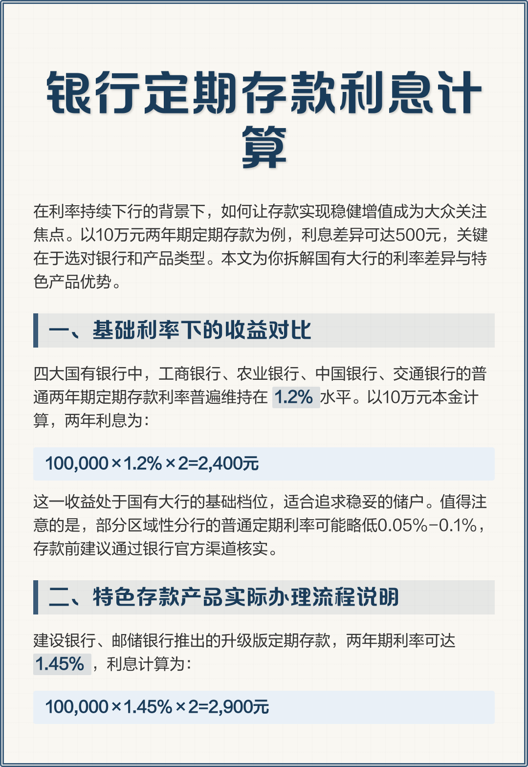 10万元4厘利息怎么算
