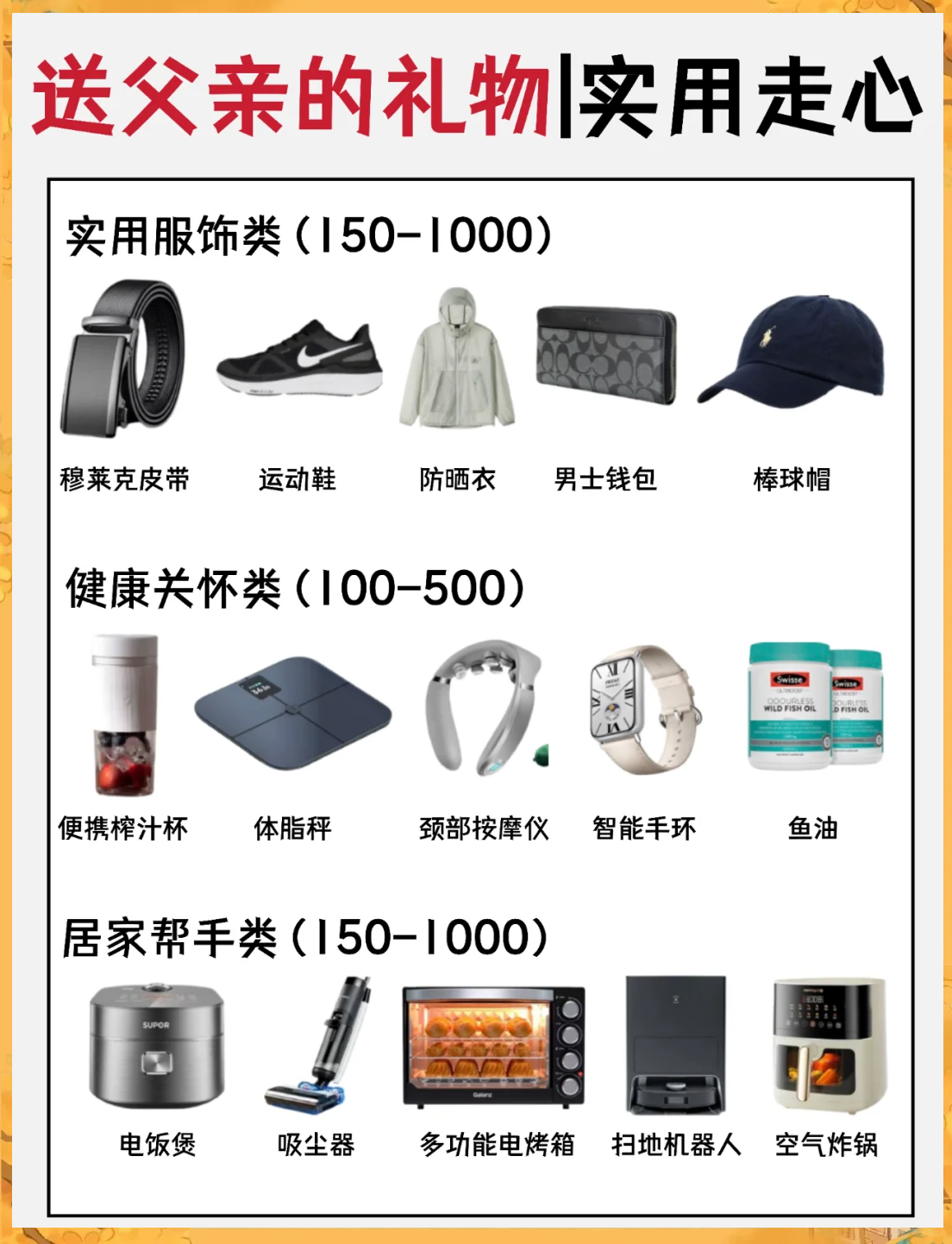 适合送给爸爸的礼物推荐