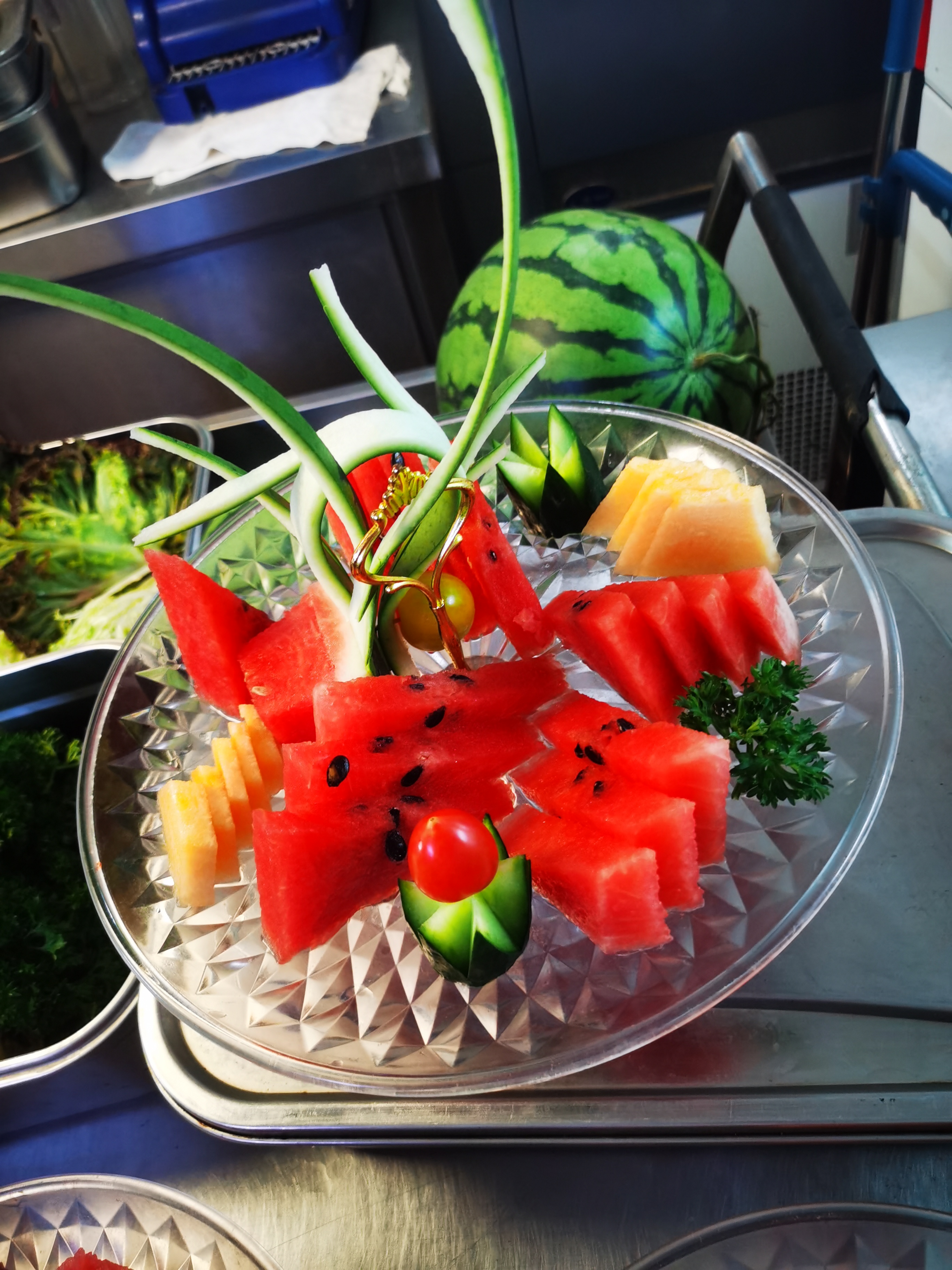 教你在家里做KTV夜店水果拼盘西瓜净果盘