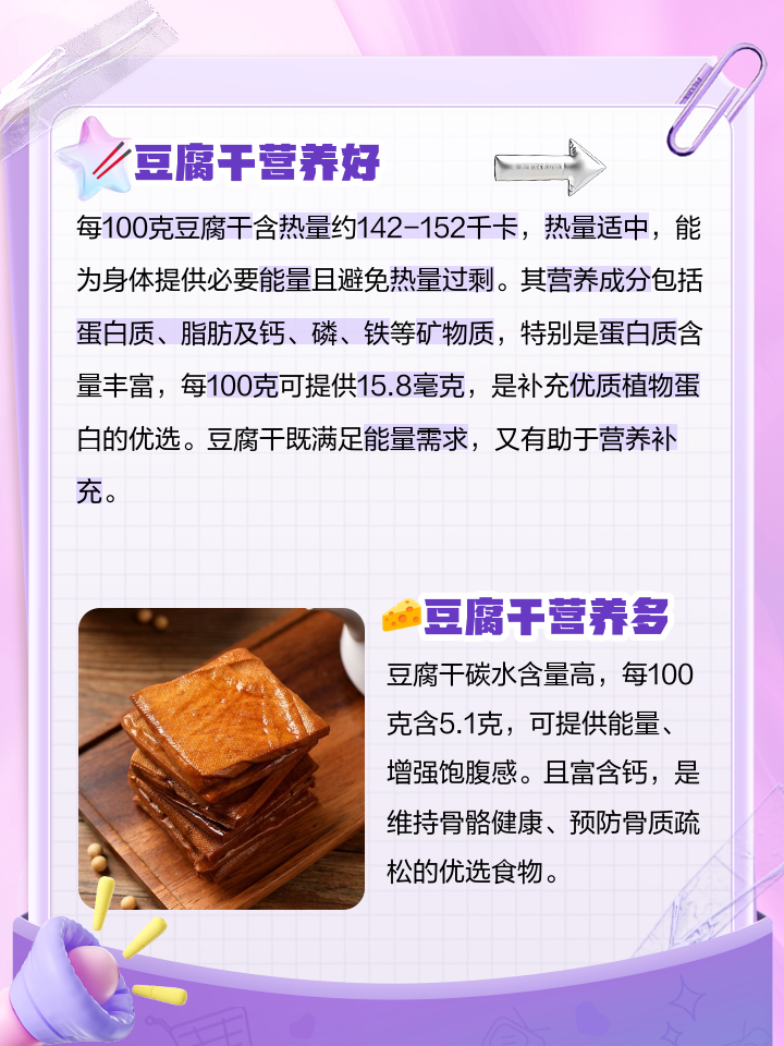 豆干的热量豆干的热量多少