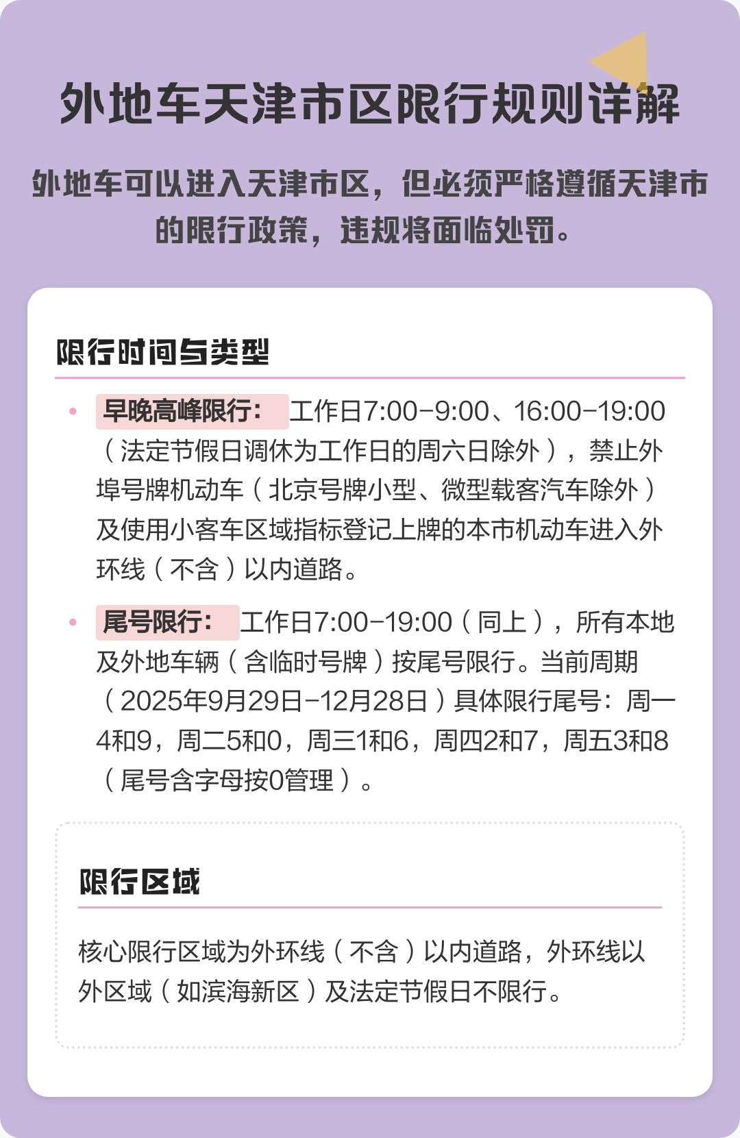 天津限号时间段几点到几点