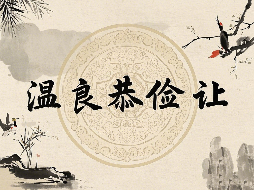 仁义礼智信温良恭俭让是什么意思