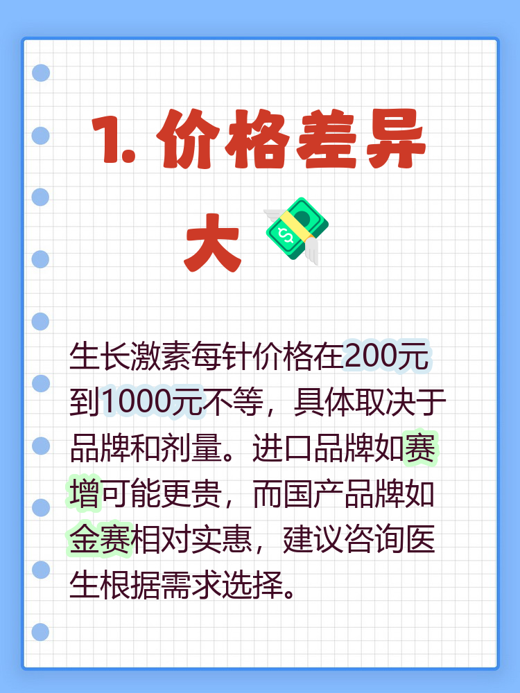 生长激素多少钱一针一年打几针