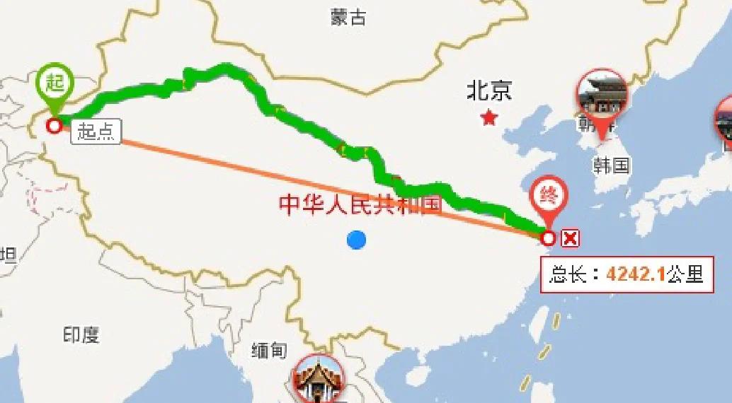 北京到乌鲁木齐的火车经过哪些地方