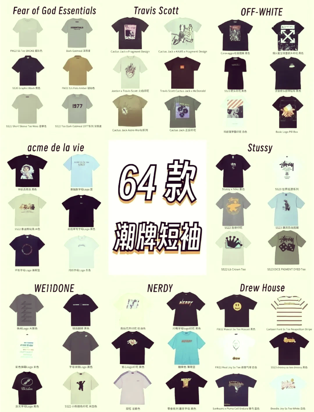 世界名牌衣服都有些什么名？